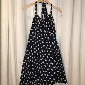 Betsy Johnson Polka Dot Halter Dress